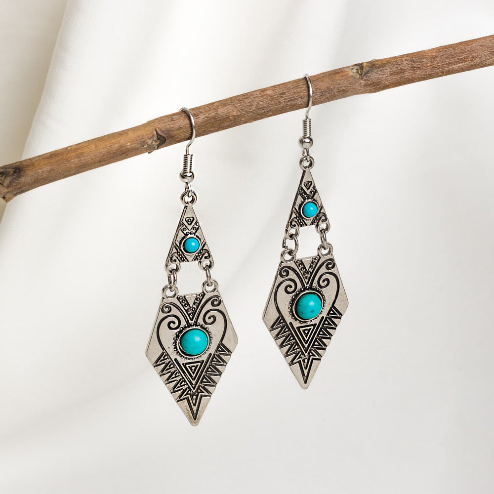 Talasi Turquoise Dagger Earrings