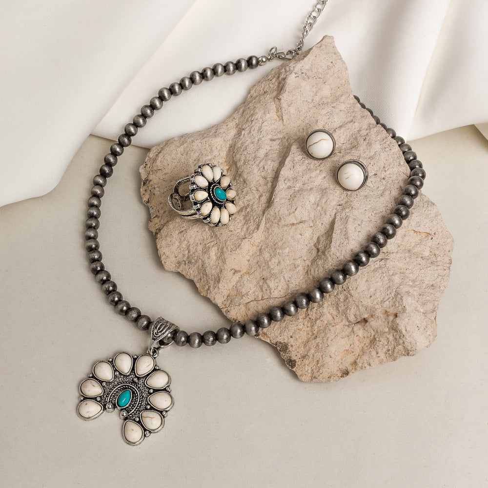 Bronze Bloom Statement Necklace Set