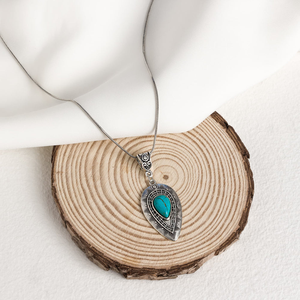 Nayeli Teardrop Turquoise Pendant