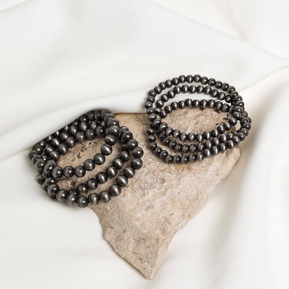 Ebony Horizon Beaded Bracelet Set