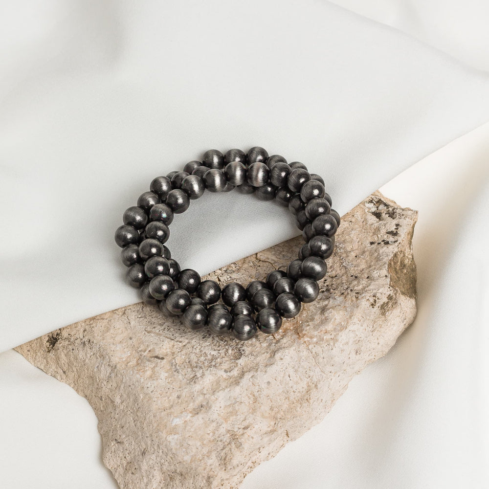 Ebony Horizon Beaded Bracelet Set