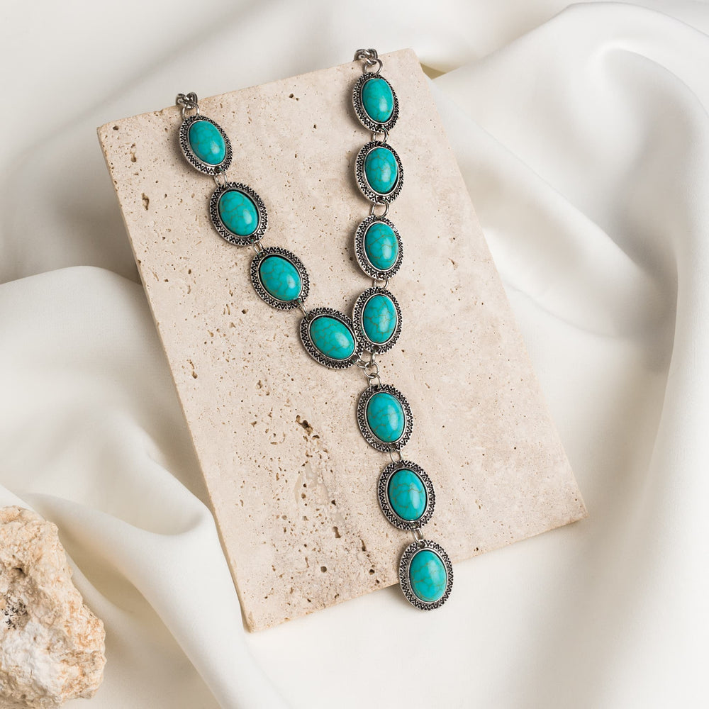 Turquoise Cascade Radiance Necklace