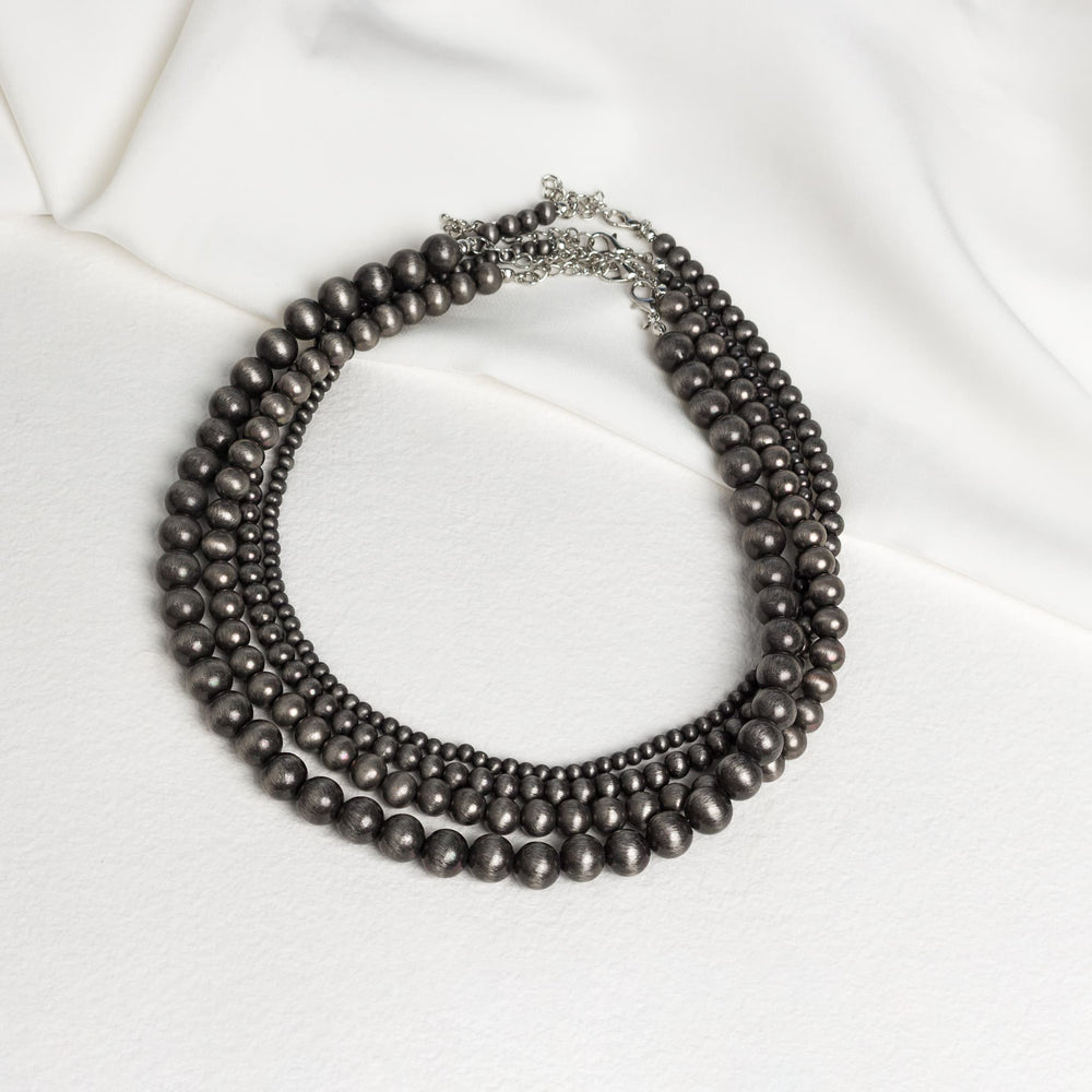 Desert Midnight Silver-tone Necklace