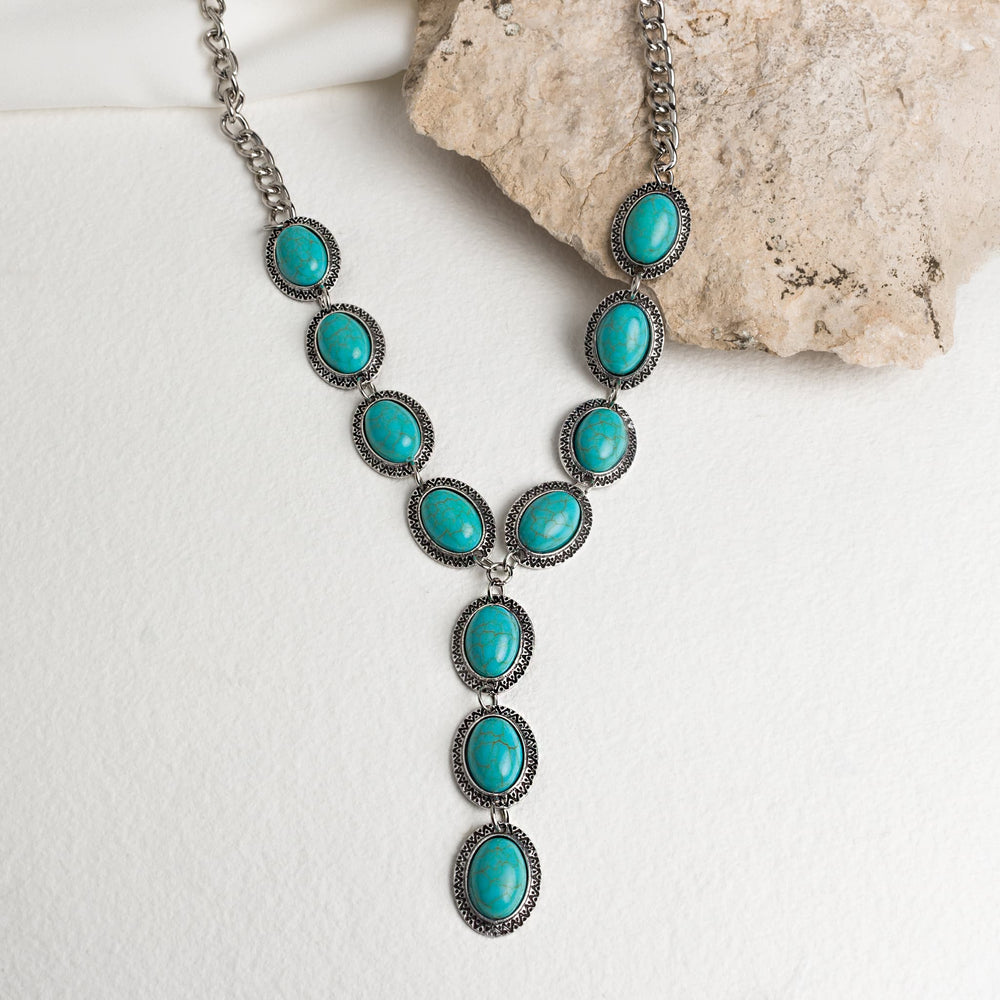 Turquoise Cascade Radiance Necklace