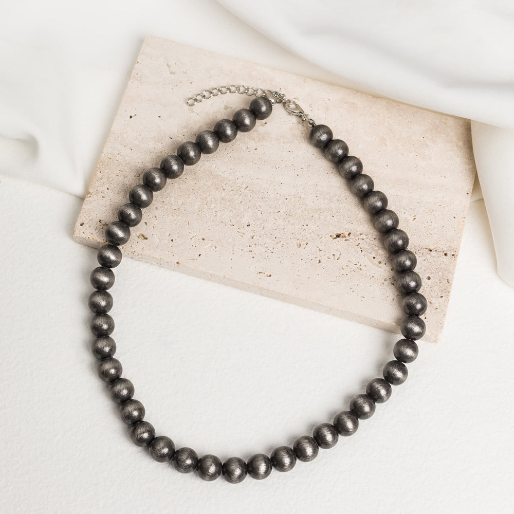 Desert Midnight Silver-tone Necklace
