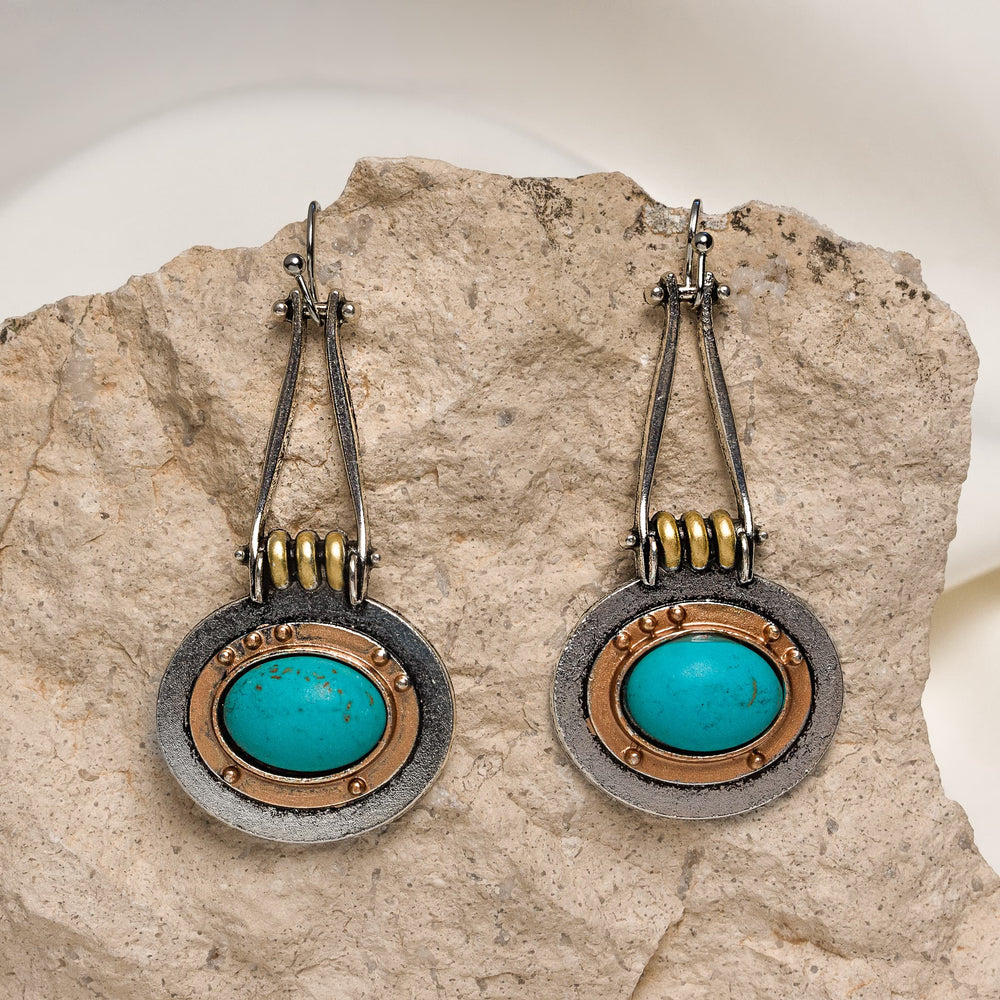 Solara Halo Drop Earrings