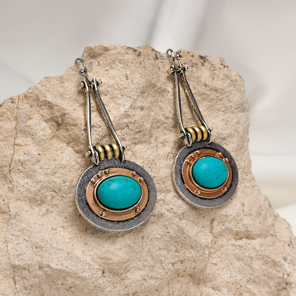 Solara Halo Drop Earrings