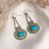 Solara Halo Drop Earrings
