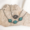 Western Turquoise Blossom Bracelet Set