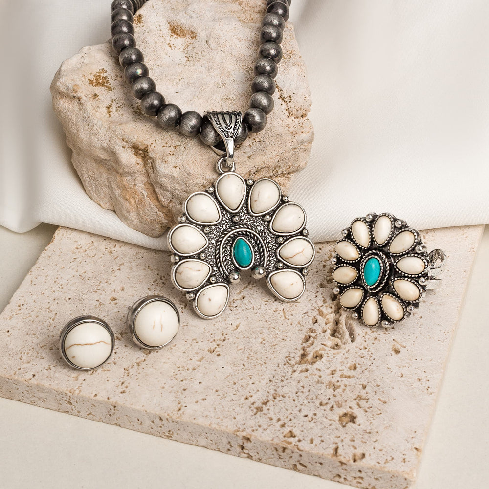 Bronze Bloom Statement Necklace Set