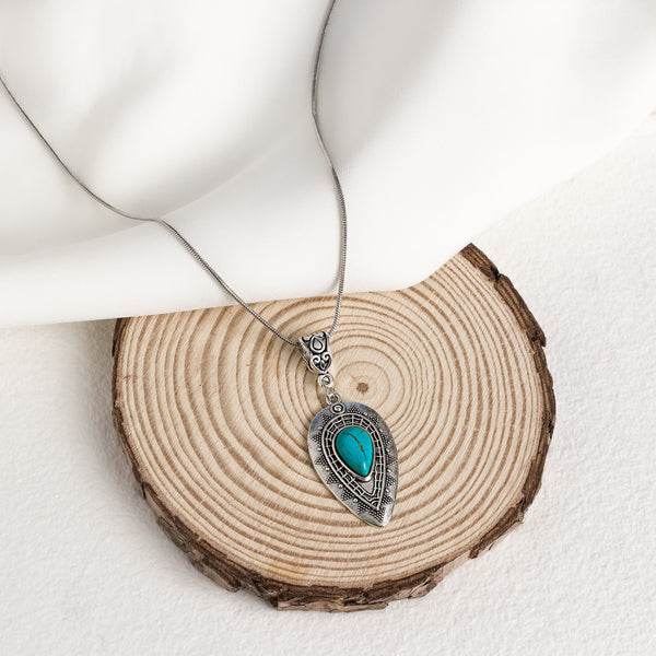 Nayeli Teardrop Turquoise Pendant