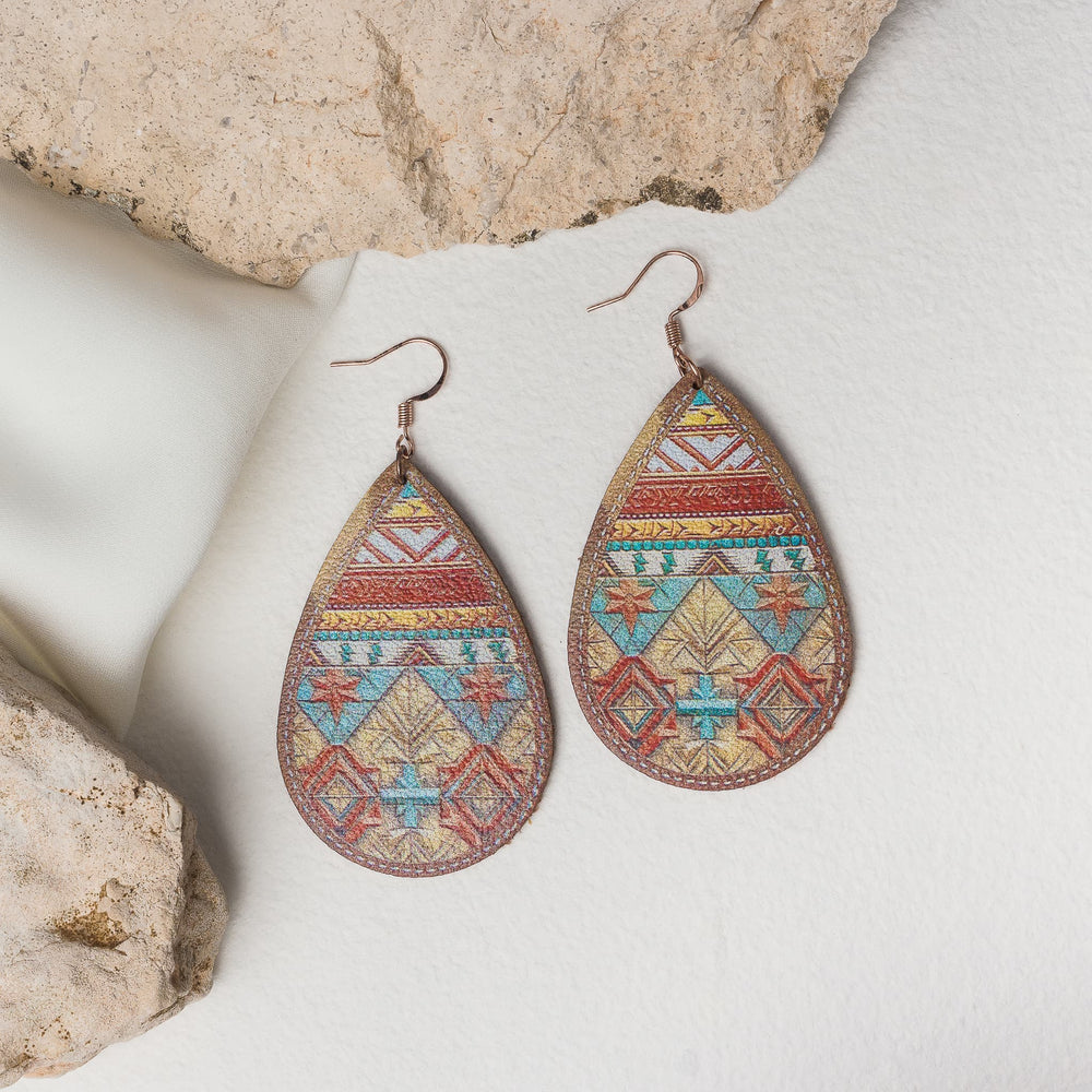 Southwestern Teardrop Statement Earrings
