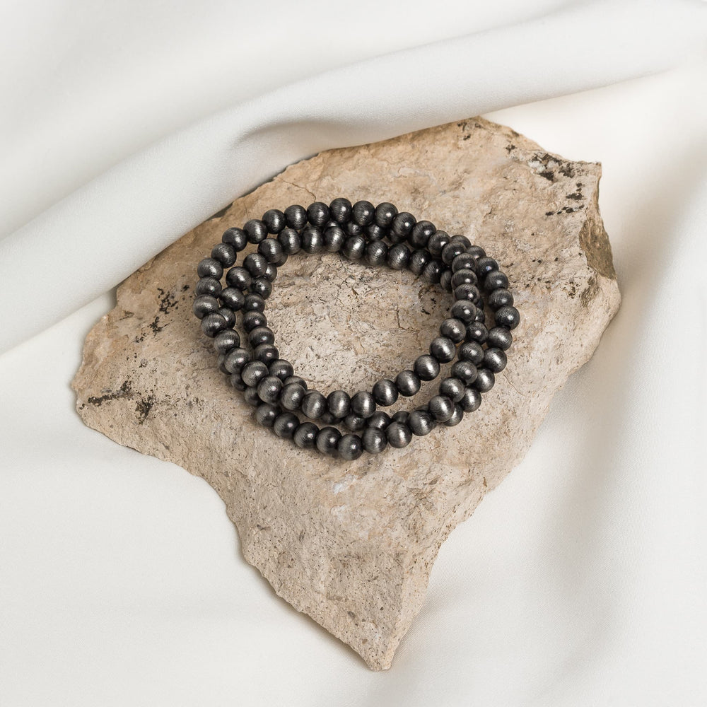 Ebony Horizon Beaded Bracelet Set