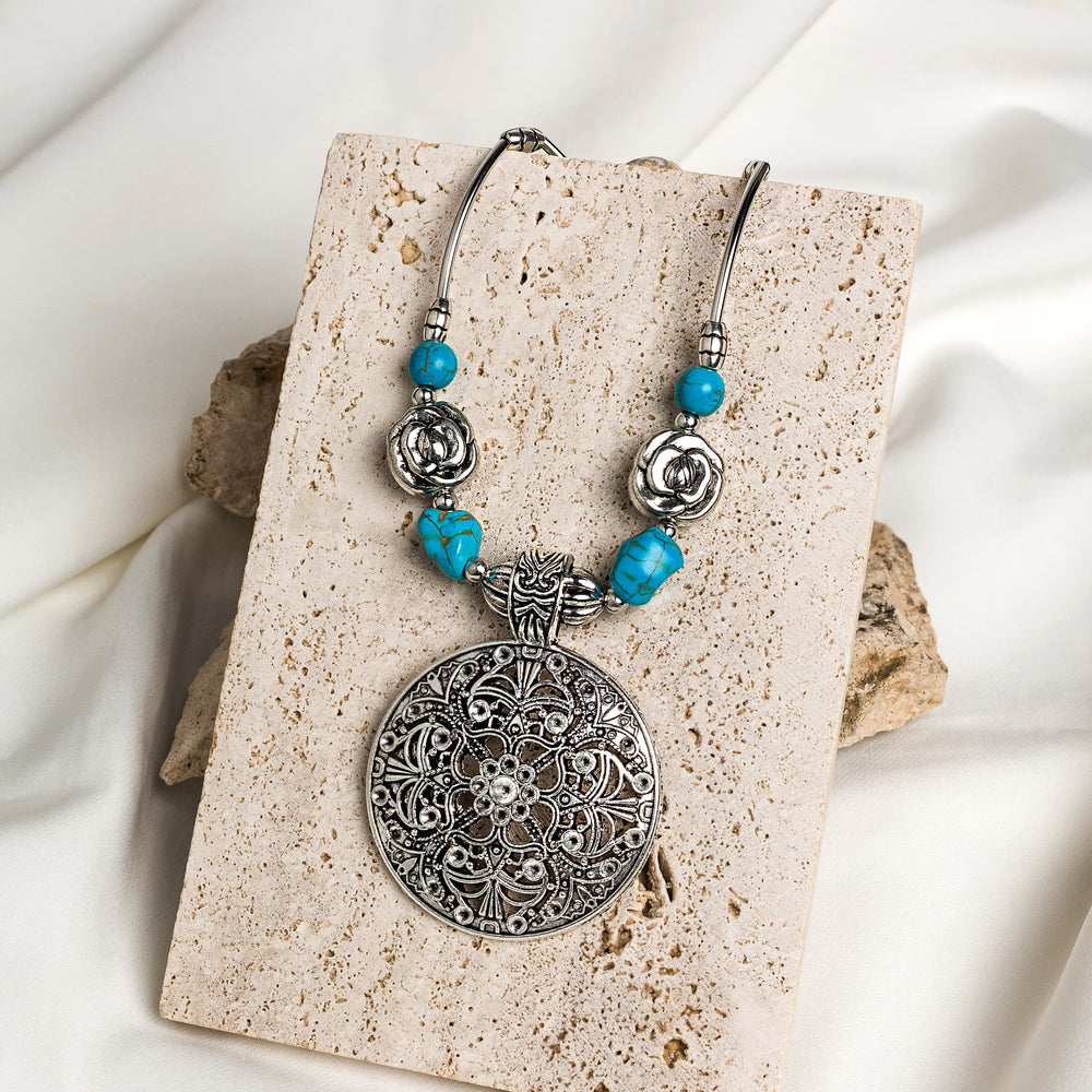 Bohemian Medallion Necklace