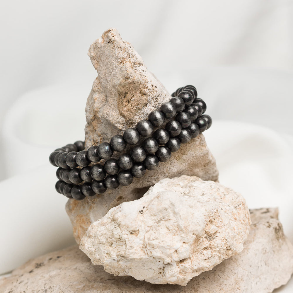 Ebony Horizon Beaded Bracelet Set