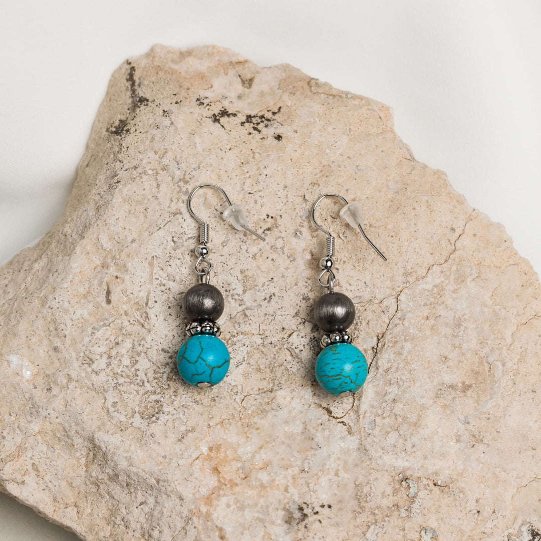 Anaya Sky Beaded Set (Earrings and Necklace)