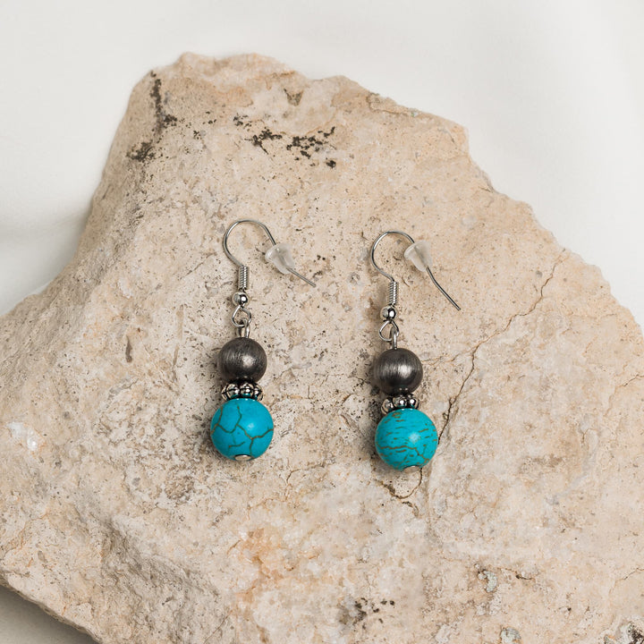 Anaya Sky Beaded Set (Earrings and Necklace)