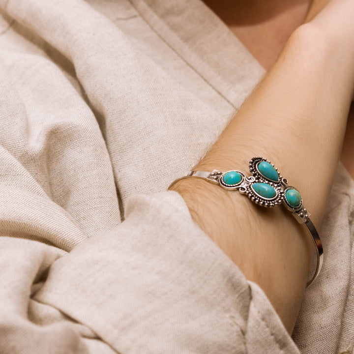 Turquoise Whispers Cuff Bracelet