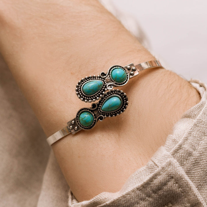 Turquoise Whispers Cuff Bracelet