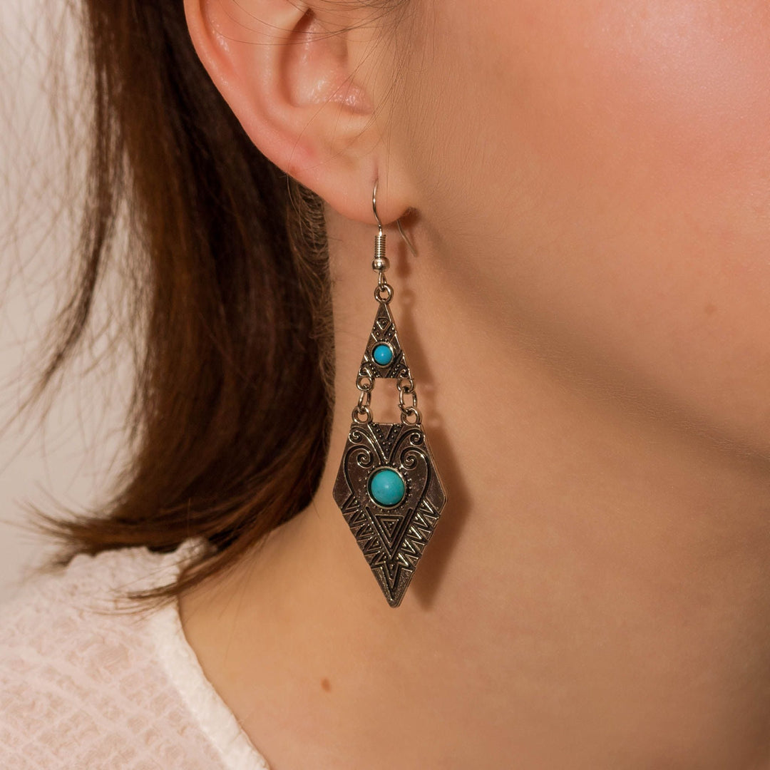 Talasi Turquoise Dagger Earrings