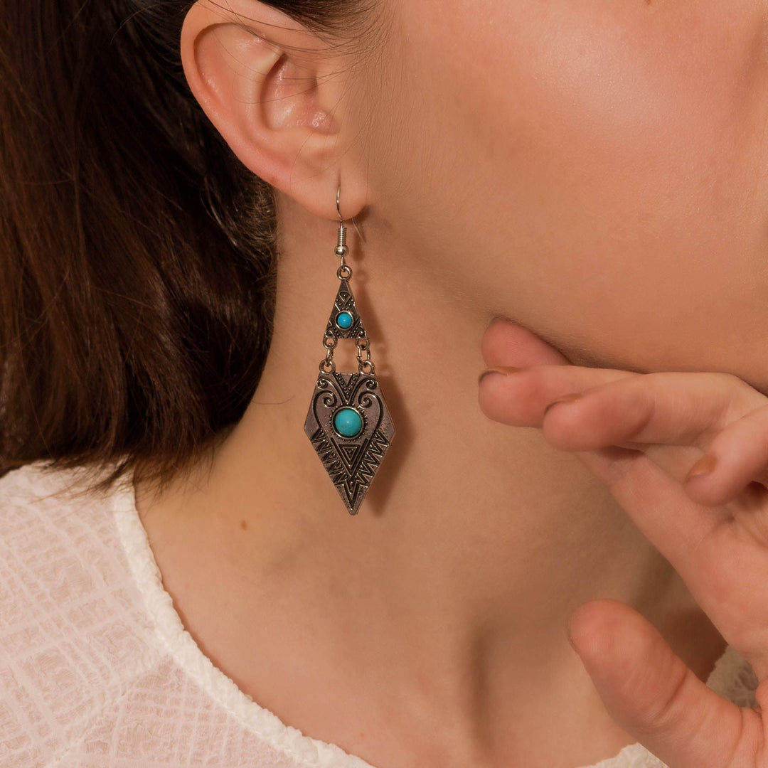 Talasi Turquoise Dagger Earrings