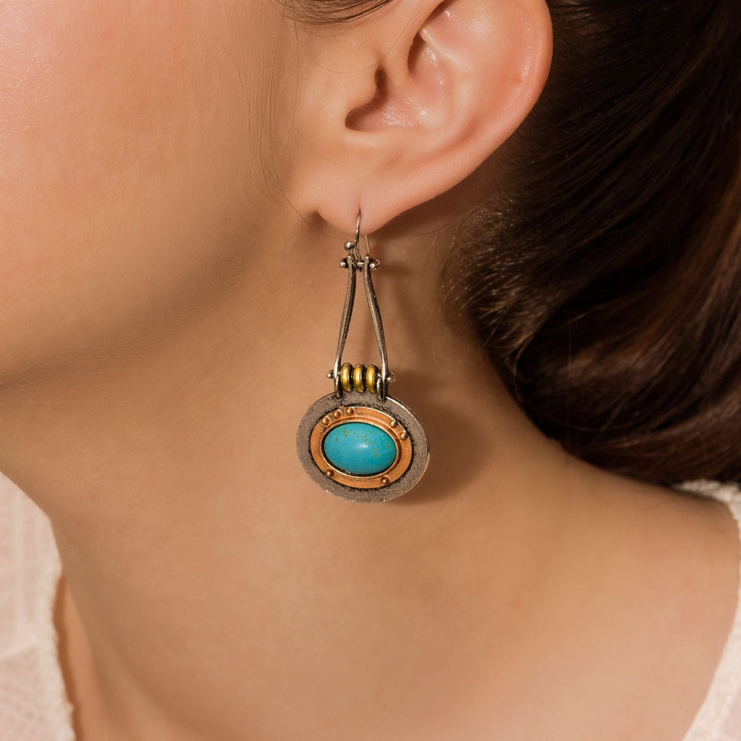 Solara Halo Drop Earrings