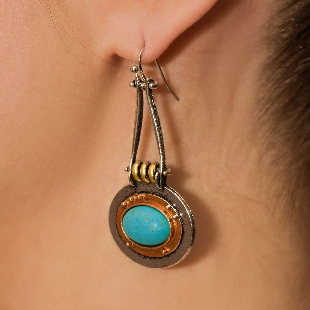 Solara Halo Drop Earrings