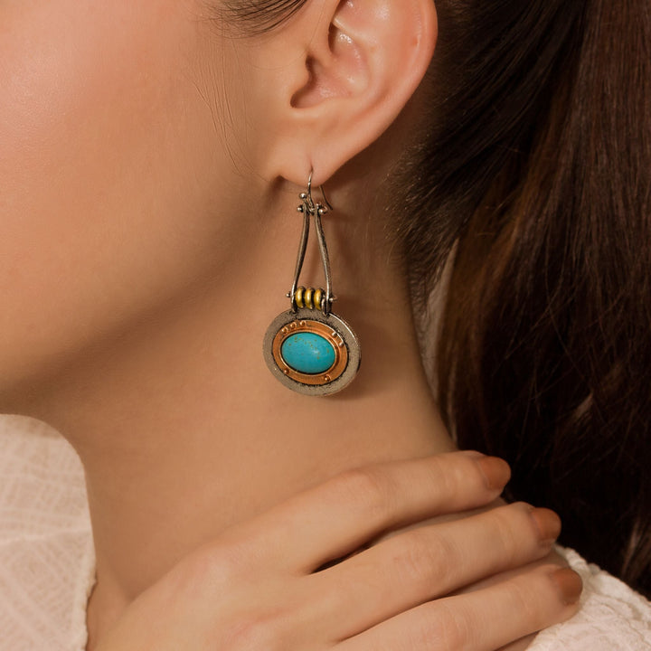 Solara Halo Drop Earrings
