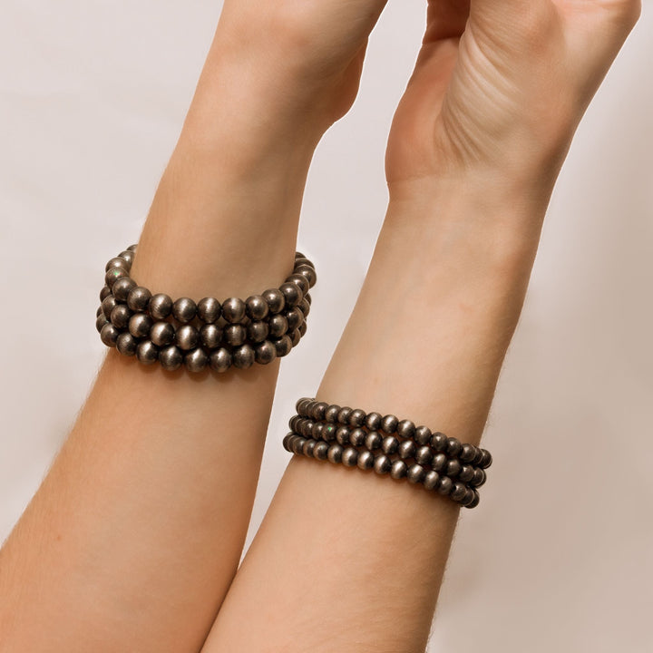 Ebony Horizon Beaded Bracelet Set