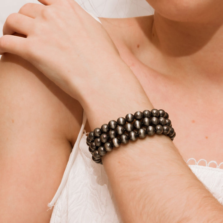 Ebony Horizon Beaded Bracelet Set