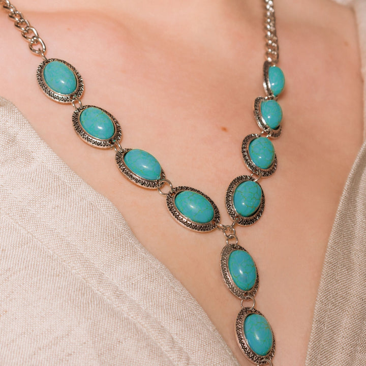 Turquoise Cascade Radiance Necklace