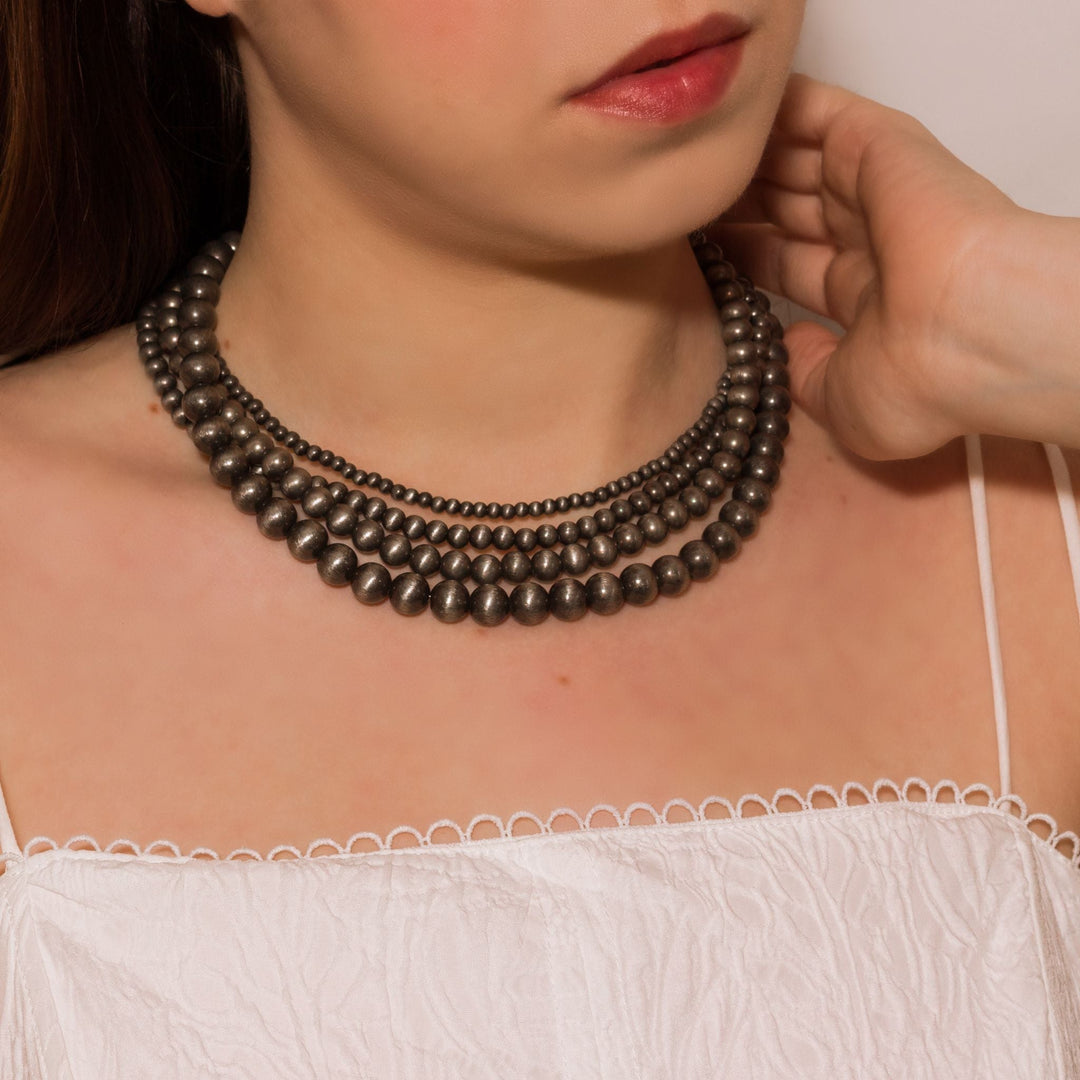 Desert Midnight Silver-tone Necklace