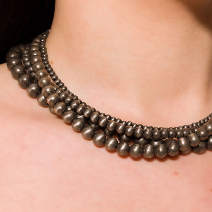 Desert Midnight Silver-tone Necklace
