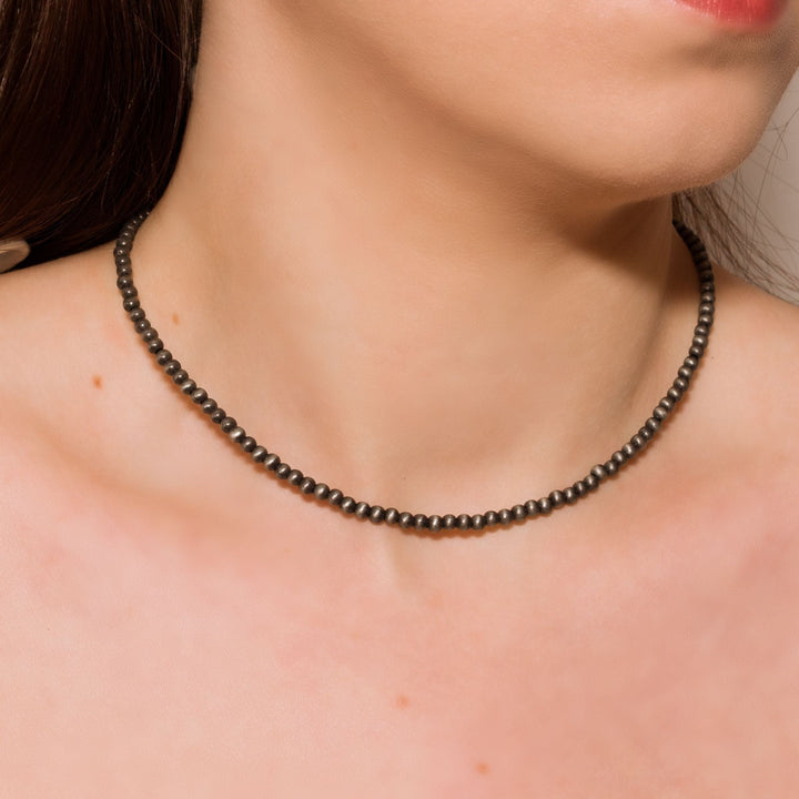 Desert Midnight Silver-tone Necklace