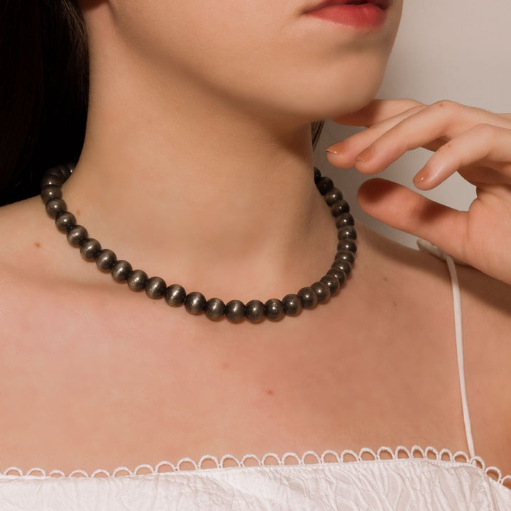 Desert Midnight Silver-tone Necklace