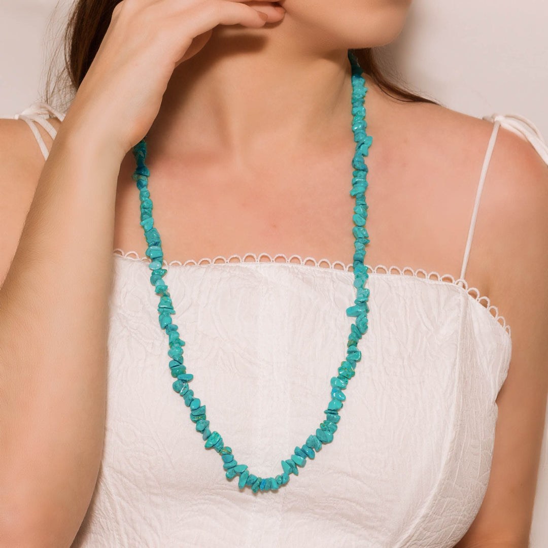 Desert Sky Turquoise Chip Necklace