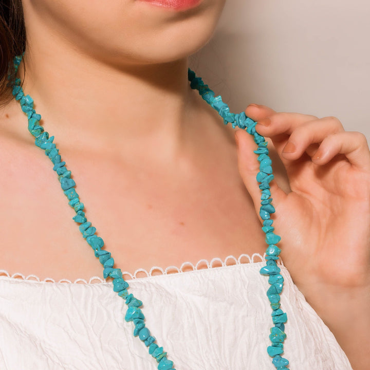Desert Sky Turquoise Chip Necklace