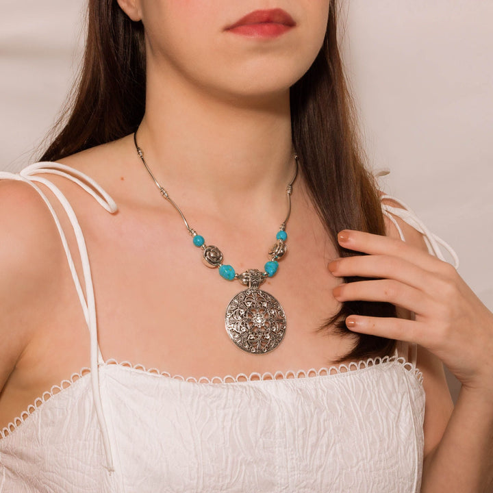 Bohemian Medallion Necklace