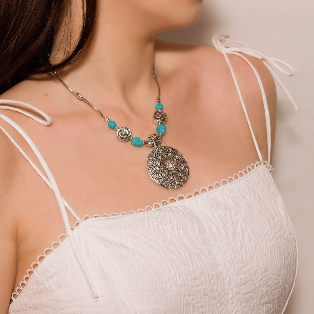 Bohemian Medallion Necklace