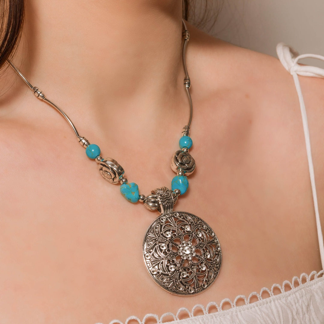Bohemian Medallion Necklace