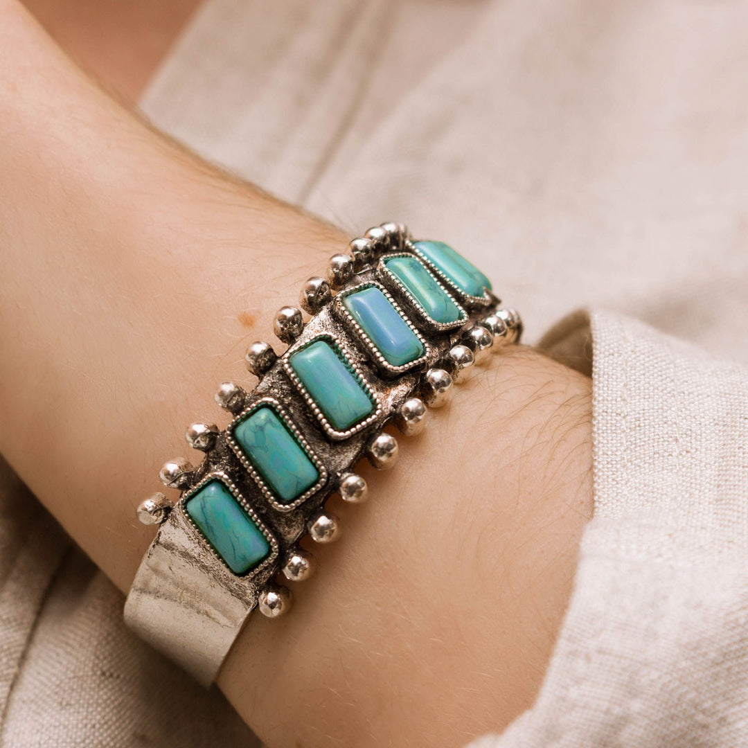 Turquoise Horizon Cuff Bracelet