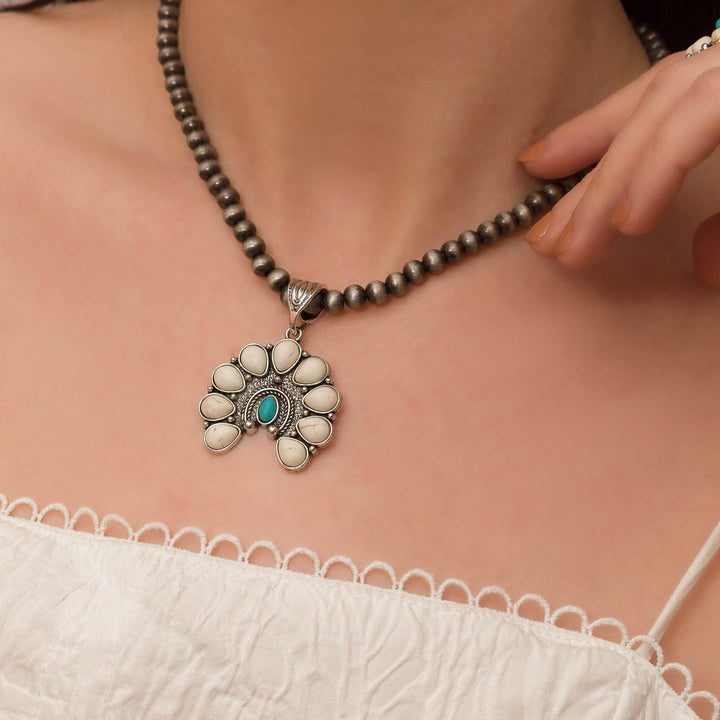 Bronze Bloom Statement Necklace Set