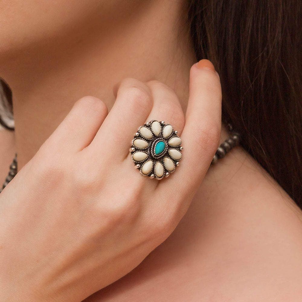 Bronze Bloom Statement Necklace Set