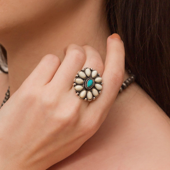 Bronze Bloom Statement Necklace Set