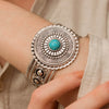 Western Sunburst Turquoise Cuff Bracelet