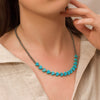 Turquoise Heart Bead Necklace