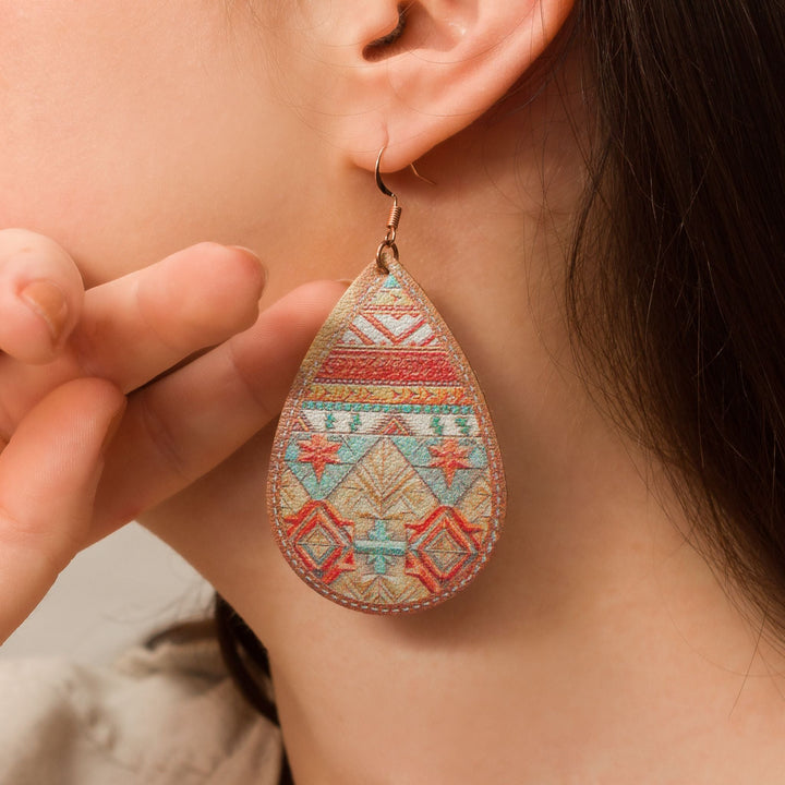 Southwestern Teardrop Statement Earrings