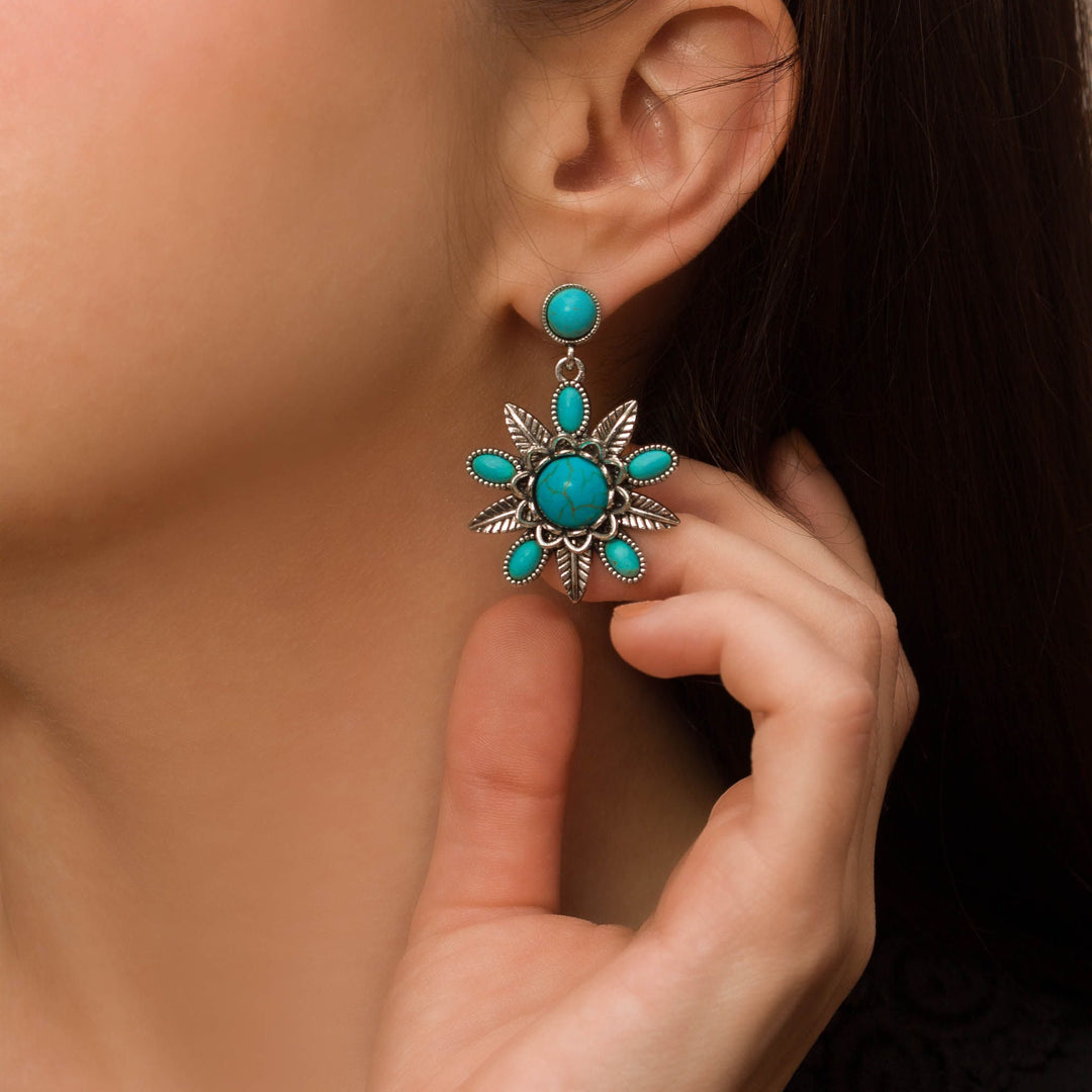 Triple-Strand Turquoise Beaded Necklace