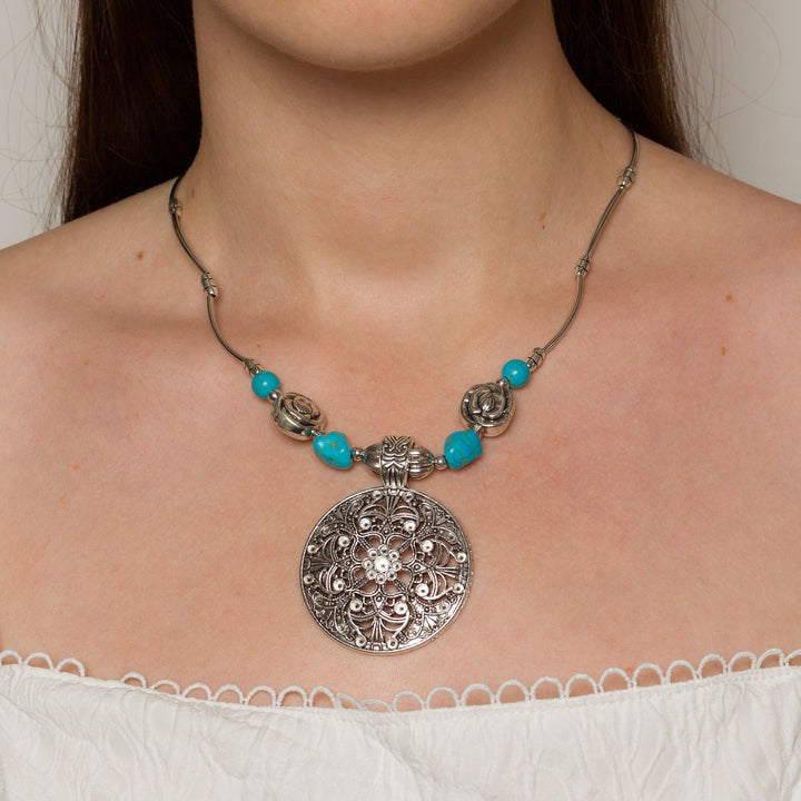 Bohemian Medallion Necklace