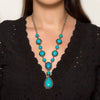 Turquoise Cascade Statement Necklace